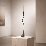 1/2” Loopy Iron Candlestick - Lone Fox