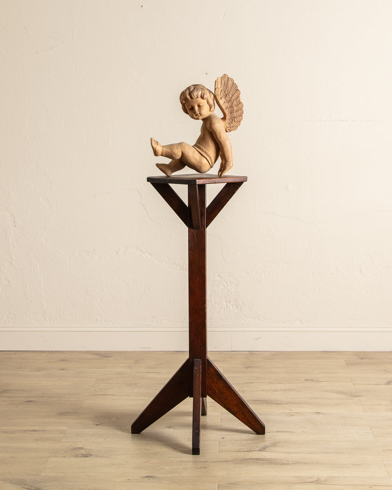Arts & Crafts Wood Pedestal, 1930's