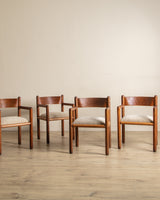 Set of 4 Acorn Chairs by Massimo Vignelli for Sunar, 1960's