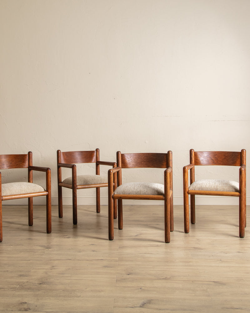 Set of 4 Acorn Chairs by Massimo Vignelli for Sunar, 1960's