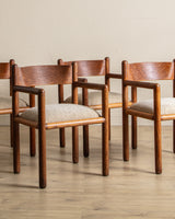Set of 4 Acorn Chairs by Massimo Vignelli for Sunar, 1960's