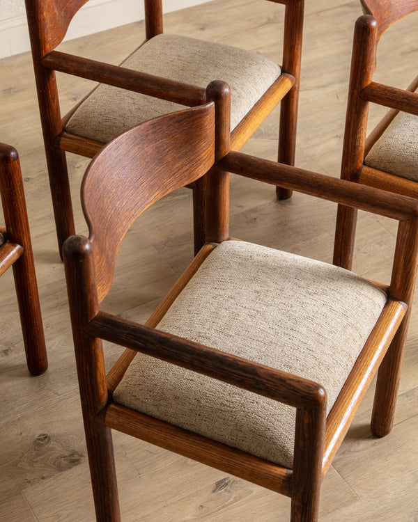 Set of 4 Acorn Chairs by Massimo Vignelli for Sunar, 1960's