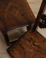 17th Century Inlaid Carved Walnut Side Chair, Italy (2 Available) - Lone Fox