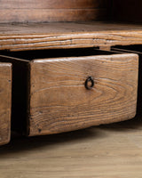 18th Century Large Dutch Oak Settle Bench - Lone Fox