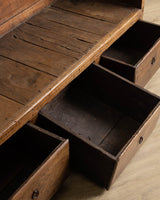 18th Century Large Dutch Oak Settle Bench - Lone Fox