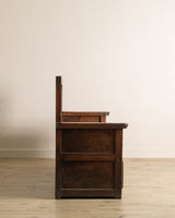 18th Century Large Dutch Oak Settle Bench - Lone Fox