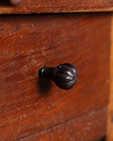 18th Century Red Oak Gate Leg Bobbin Leg Table, Denmark - Lone Fox