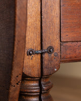 18th Century Red Oak Gate Leg Bobbin Leg Table, Denmark - Lone Fox