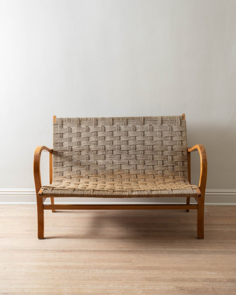 1920's Bentwood & Woven Rope Sofa by Erich Dieckmann - Lone Fox