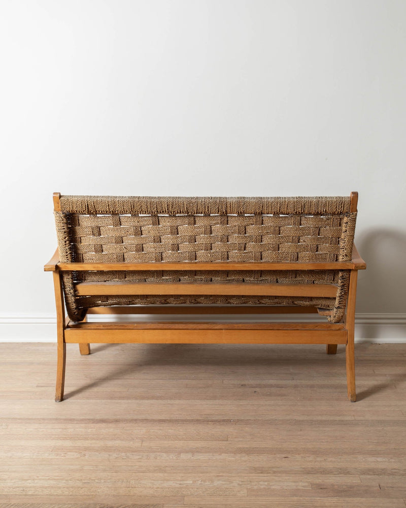 1920's Bentwood & Woven Rope Sofa by Erich Dieckmann - Lone Fox