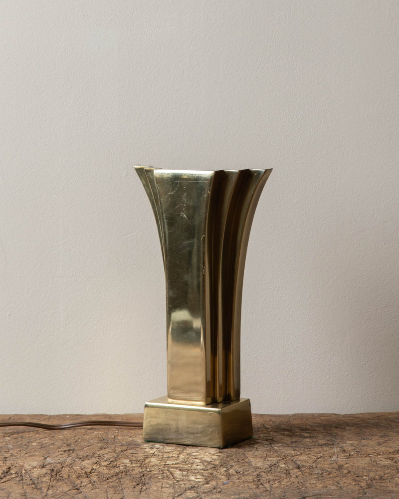 1960's Brass Art Deco Dimmable Desk Lamp - Lone Fox