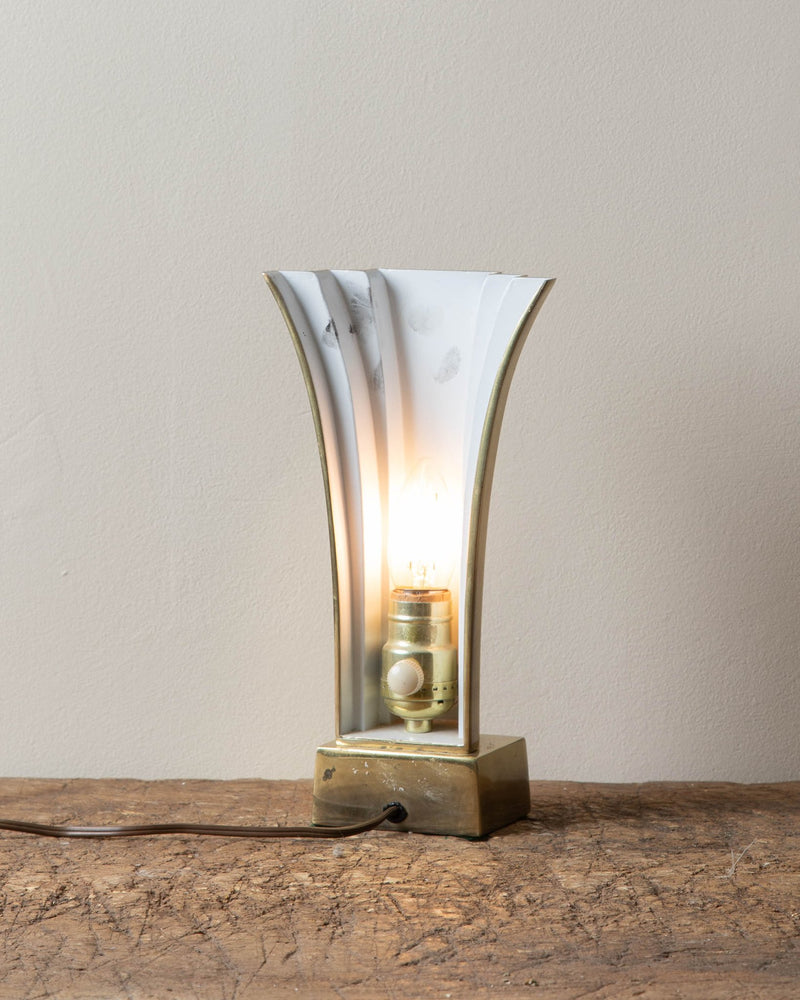 1960's Brass Art Deco Dimmable Desk Lamp - Lone Fox