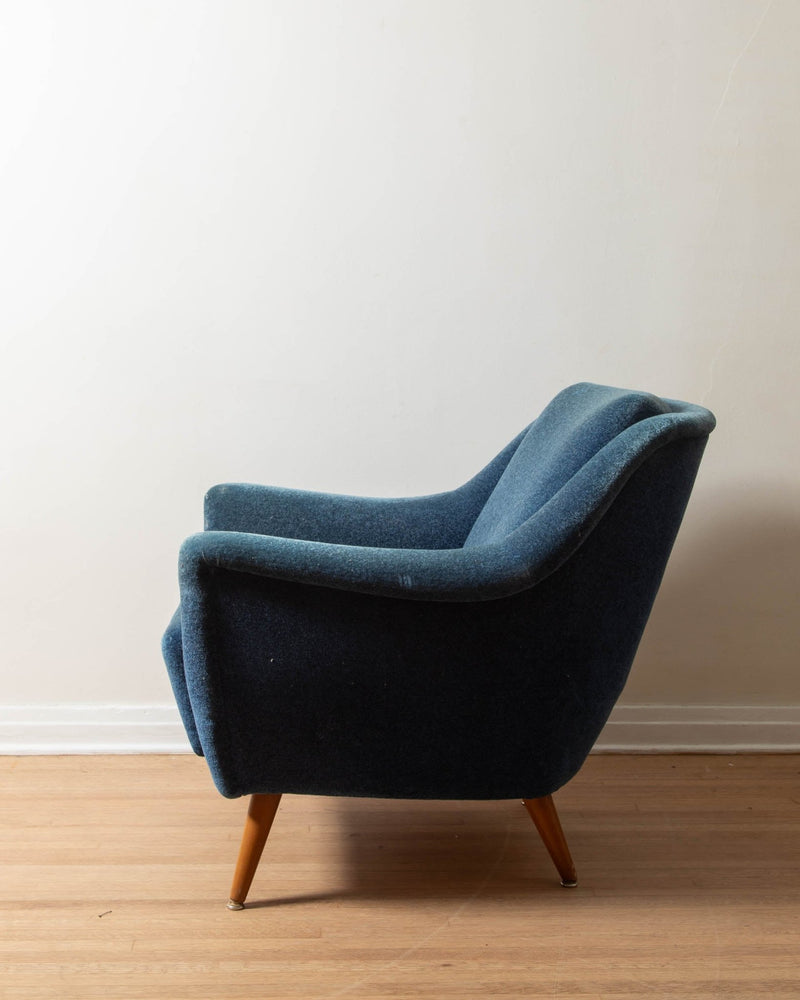 1960's German Mohair Lounge Chairs (Pair) - Lone Fox