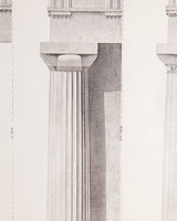 19th - century architectural lithograph 1 in Dark Wood & Gilt Frame - Lone Fox