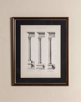 19th - century architectural lithograph 4 in Dark Wood & Gilt Frame - Lone Fox