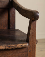 19th Century Box Chair w/ Cabinet Door - Lone Fox