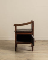 19th Century Box Chair w/ Cabinet Door - Lone Fox
