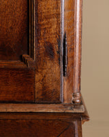 19th Century Danish Oak 2 Piece Secretary Cabinet - Lone Fox