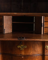 19th Century Danish Oak 2 Piece Secretary Cabinet - Lone Fox