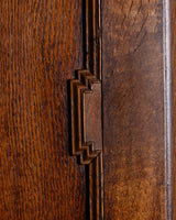 19th Century Danish Oak 2 Piece Secretary Cabinet - Lone Fox