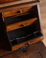 19th Century Danish Oak 2 Piece Secretary Cabinet - Lone Fox