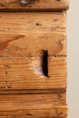 19th Century English Pine Stepback Cupboard w/ Plate Rack - Lone Fox