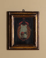 19th Century European Crest Oil Painting, Italy - Lone Fox