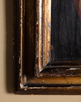 19th Century European Crest Oil Painting, Italy - Lone Fox