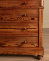 19th Century Four Drawer Pitch Pine Dresser, France - Lone Fox