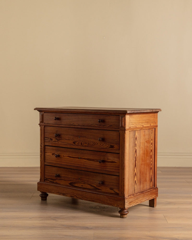 french dresser Esparto Mid Century Hand Carved Rustic 4 Drawer Constructed from wood Forma & Co Olivia Dresser