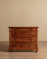 19th Century Four Drawer Pitch Pine Dresser, France - Lone Fox