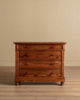 19th Century Four Drawer Pitch Pine Dresser, France - Lone Fox