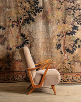 19th Century French Aubusson Style Verdure Woven Tapestry - Lone Fox