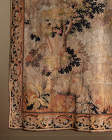 19th Century French Aubusson Style Verdure Woven Tapestry - Lone Fox