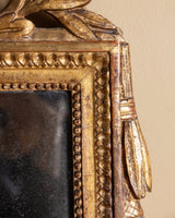19th Century French Louis XVI Style Giltwood Trumeau Mirror - Lone Fox