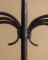 19th Century French Wrought Iron Seven-Arm Candelabra - Lone Fox