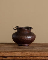 19th Century Hammered Copper Pot w/ Handle - Lone Fox