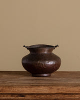 19th Century Hammered Copper Pot w/ Handle - Lone Fox