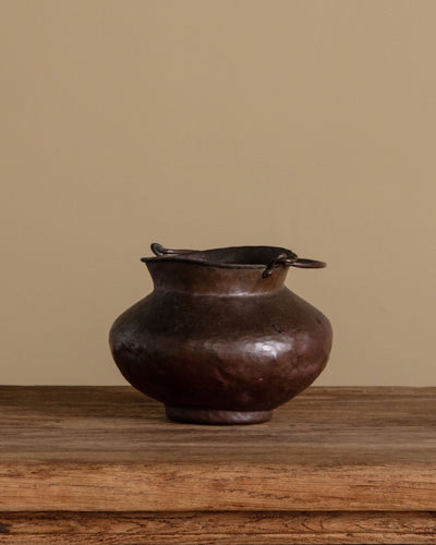 19th Century Hammered Copper Pot w/ Handle - Lone Fox