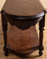 19th Century Hand Carved French Drapers Table w/ Drawer - Lone Fox