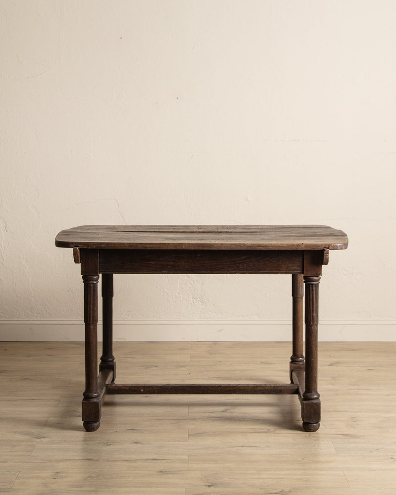 19th Century Italian Farmhouse Plank Top Dining Table - Lone Fox