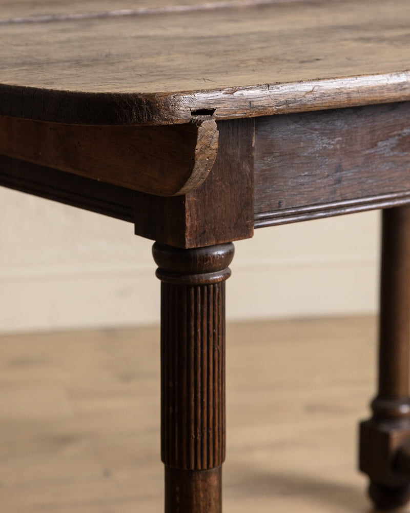 19th Century Italian Farmhouse Plank Top Dining Table - Lone Fox