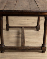 19th Century Italian Farmhouse Plank Top Dining Table - Lone Fox