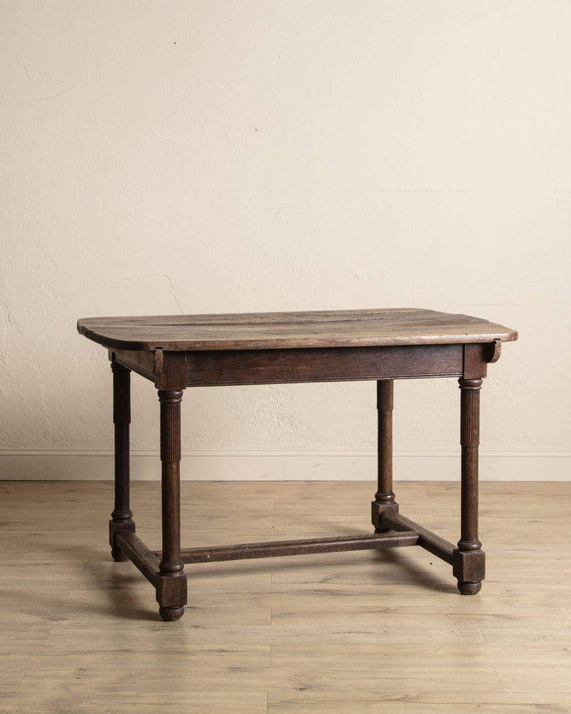 19th Century Italian Farmhouse Plank Top Dining Table - Lone Fox