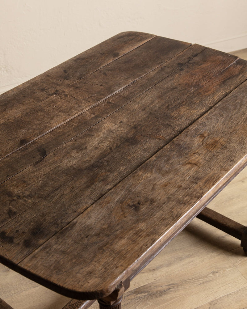 19th Century Italian Farmhouse Plank Top Dining Table - Lone Fox
