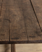 19th Century Italian Farmhouse Plank Top Dining Table - Lone Fox