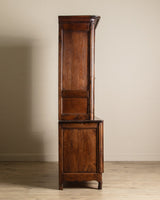 19th Century Large French Oak Two Piece Blind Door Cabinet, France, 1860's - Lone Fox