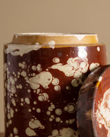 19th Century Marbleized Terracotta Storage Jar 1, Grottaglie, Italy - Lone Fox