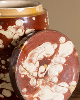 19th Century Marbleized Terracotta Storage Jar 1, Grottaglie, Italy - Lone Fox