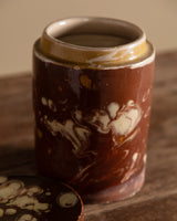 19th Century Marbleized Terracotta Storage Jar 4, Grottaglie, Italy - Lone Fox